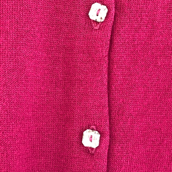 Loft Plum Cardigan Rhinestone Front Button Sweater - Picture 7 of 12